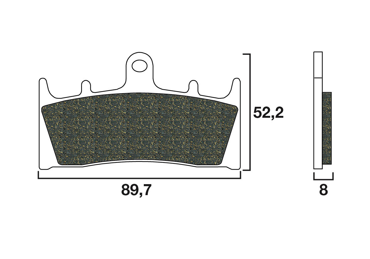 Plaquette de frein Avant Brembo 07SU19LA - Syntérisé Route