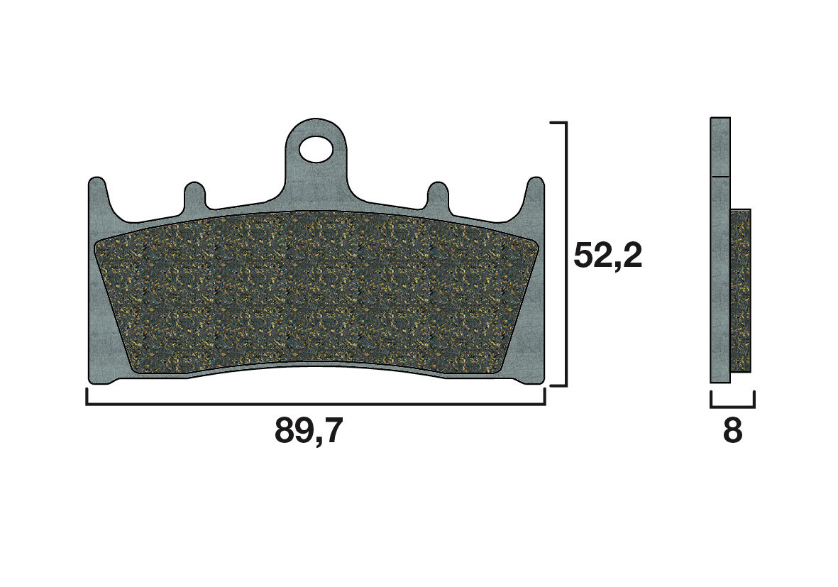 Plaquette de frein Racing Brembo 07SU19RC - Carbone Céramique Piste