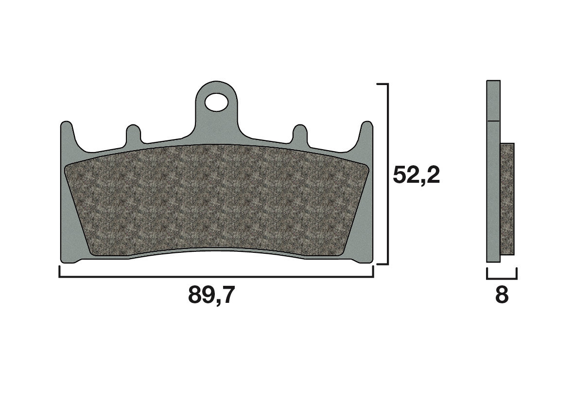 Plaquette de frein Racing Brembo 07SU19SR - Syntérisé Route et Piste