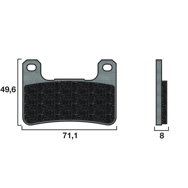 Plaquette de frein Racing Brembo 07SU27RC - Carbone Céramique Piste Plaquette de frein Racing Brembo 07SU27RC - Carbone Céramique Piste