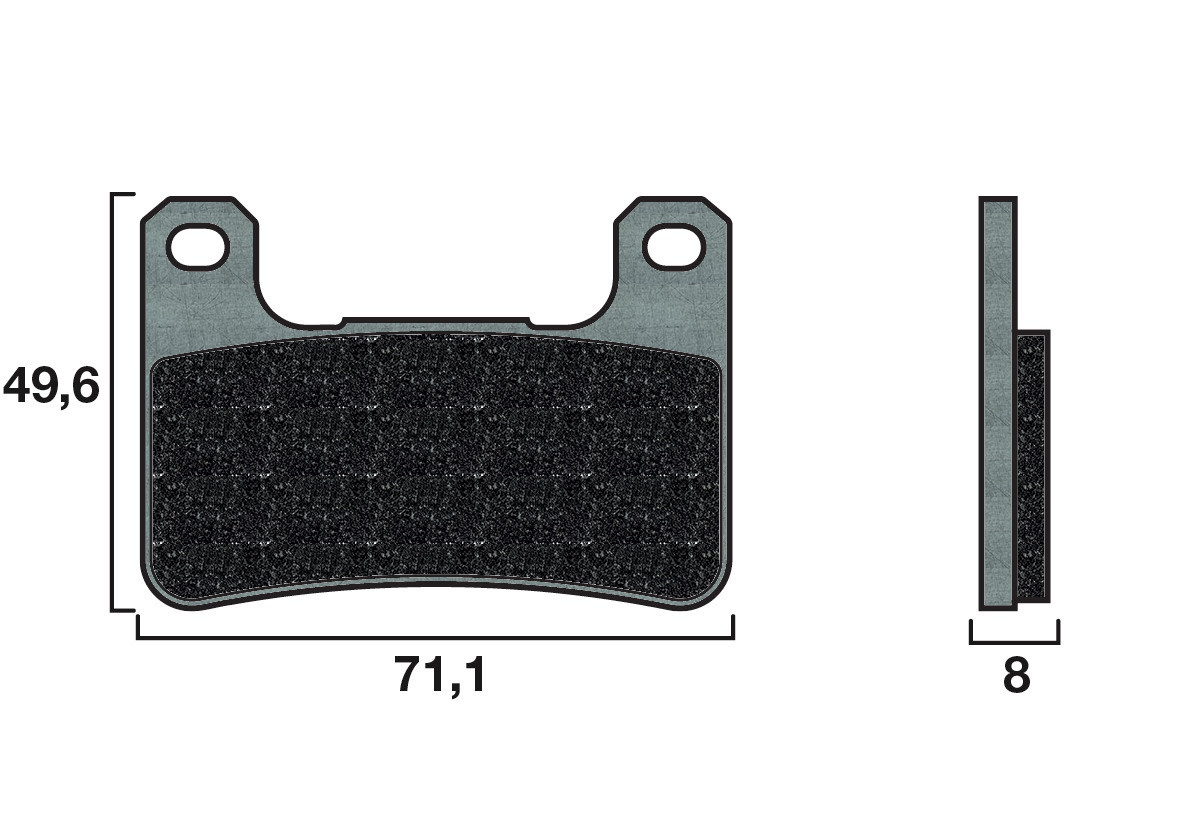 Plaquette de frein Racing Brembo 07SU27RC - Carbone Céramique Piste