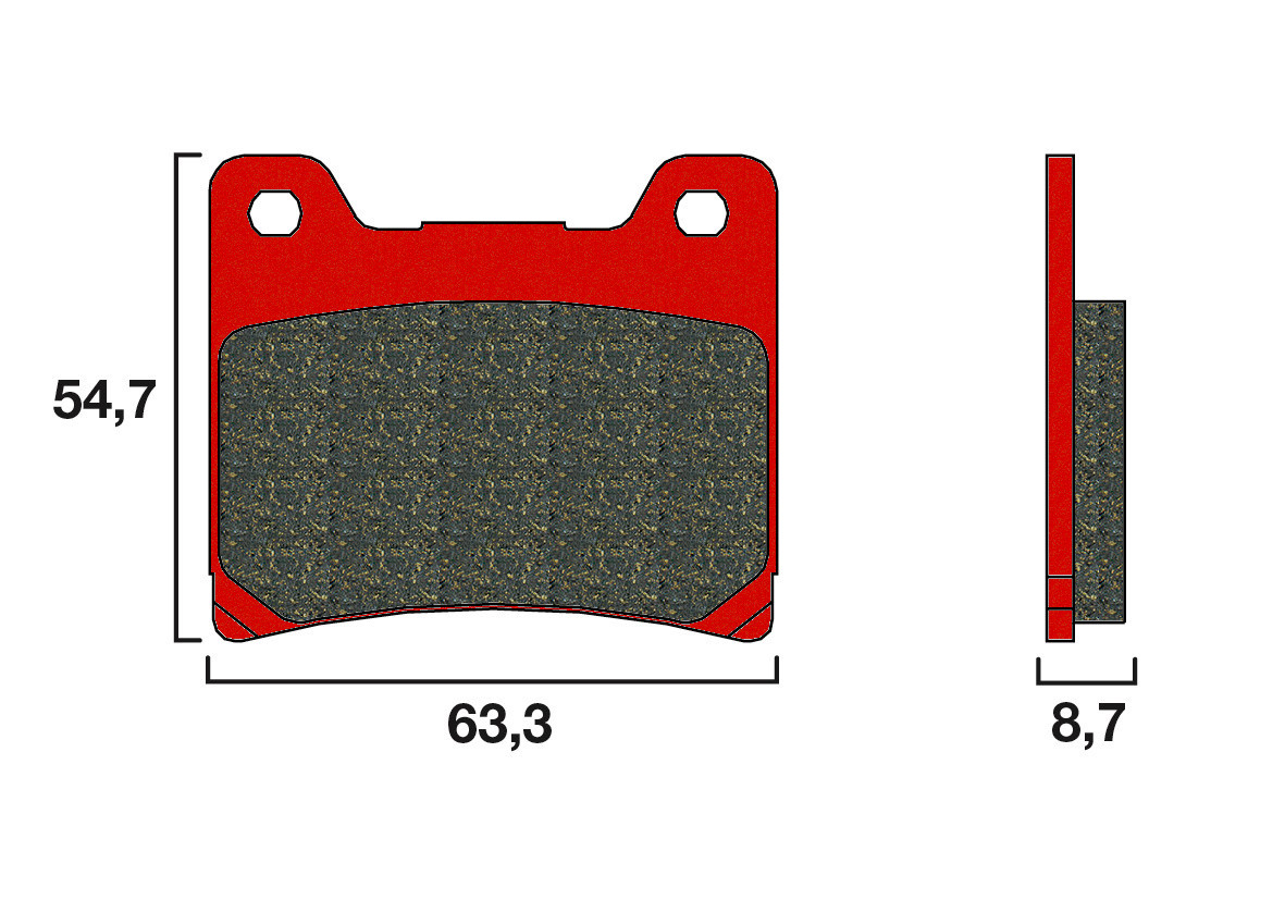 Plaquette de frein Arrière Brembo 07YA11.SP - Syntérisé Route et Piste