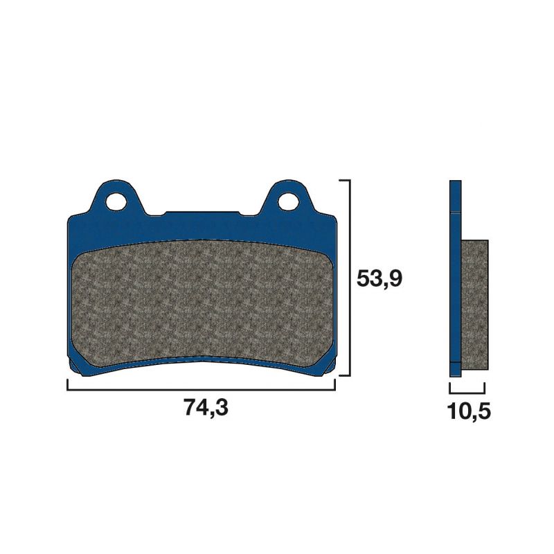 Plaquette de frein Avant Brembo 07YA1711 - Organique Route Plaquette de frein Avant Brembo 07YA1711 - Organique Route