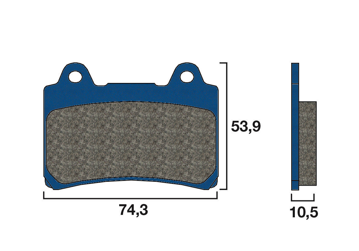 Plaquette de frein Avant Brembo 07YA1711 - Organique Route