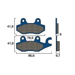 Plaquette Brembo Arrière 07YA20.08 - Organique Route