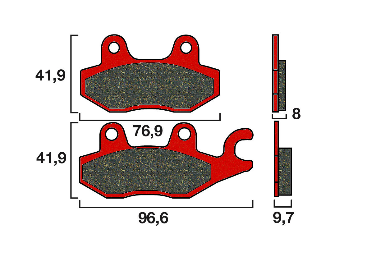 Plaquette Brembo Arrière 07YA20.SP - Syntérisé Route et Piste