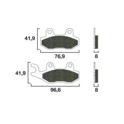 Plaquette de frein Avant Brembo 07YA21LA - Syntérisé Route