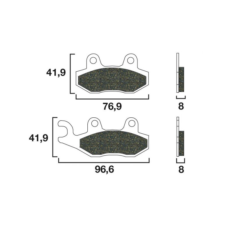 Plaquette de frein Avant Brembo 07YA21LA - Syntérisé Route Plaquette de frein Avant Brembo 07YA21LA - Syntérisé Route