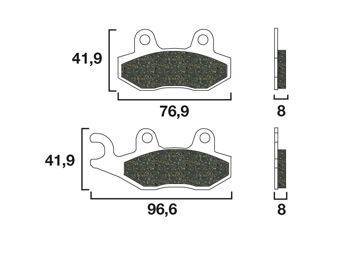 Plaquette de frein Avant Brembo 07YA21LA - Syntérisé Route