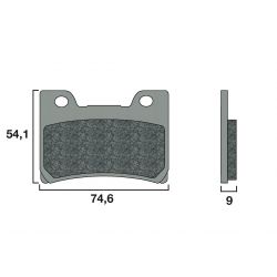 Plaquette de frein Racing Brembo 07YA26SR - Syntérisé Route et Piste