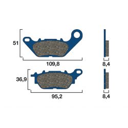 Plaquette de frein Avant Brembo 07YA28 CC