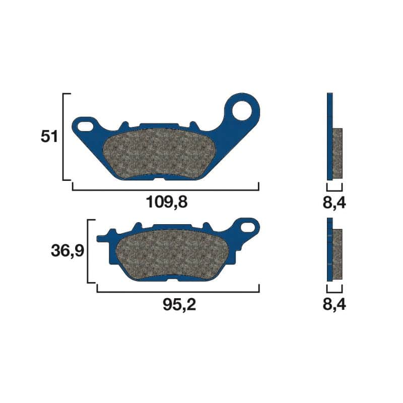 Plaquette de frein Avant Brembo 07YA28 CC Plaquette de frein Avant Brembo 07YA28 CC