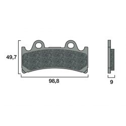 Plaquette de frein Racing Brembo 07YA32SR - Syntérisé Route et Piste