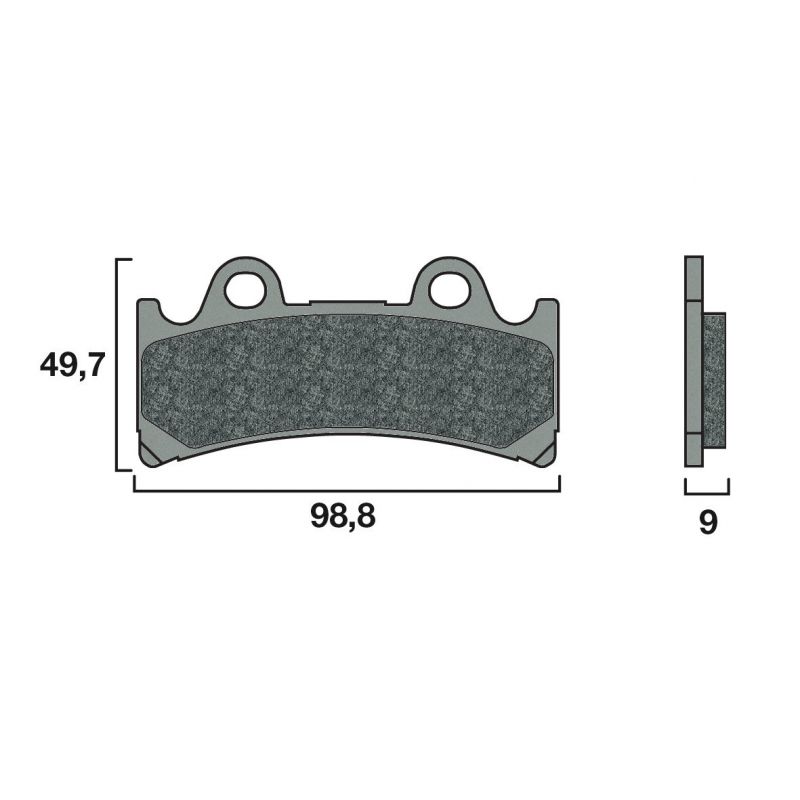 Plaquette de frein Racing Brembo 07YA32SR - Syntérisé Route et Piste Plaquette de frein Racing Brembo 07YA32SR - Syntérisé Route et Piste