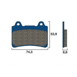 Plaquette de frein Avant Brembo 07YA3507 - Organique Route