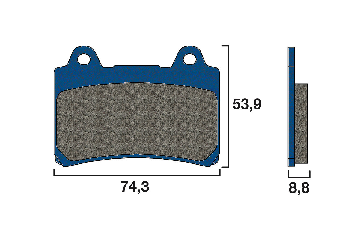 Plaquette de frein Avant Brembo 07YA3507 - Organique Route