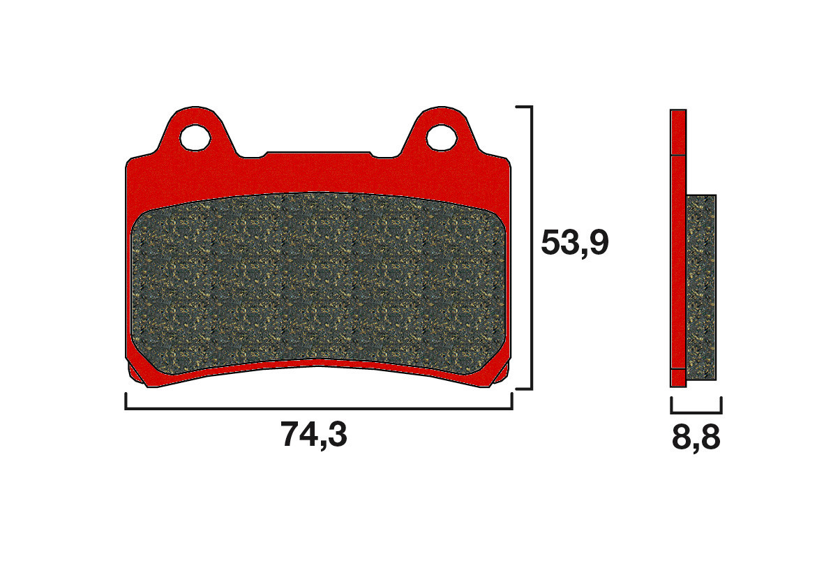 Plaquette de frein Avant Brembo 07YA35SA - Syntérisé Route