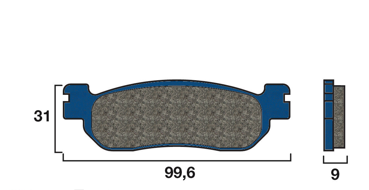 Plaquette Brembo Arrière 07YA37 07 - Organique Route