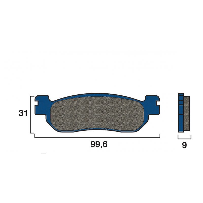 Plaquette Brembo Avant 07YA37 07 - Organique Route Plaquette Brembo Avant 07YA37 07 - Organique Route