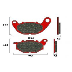 Plaquette de frein Avant Brembo 07YA52SA - Syntérisé Route
