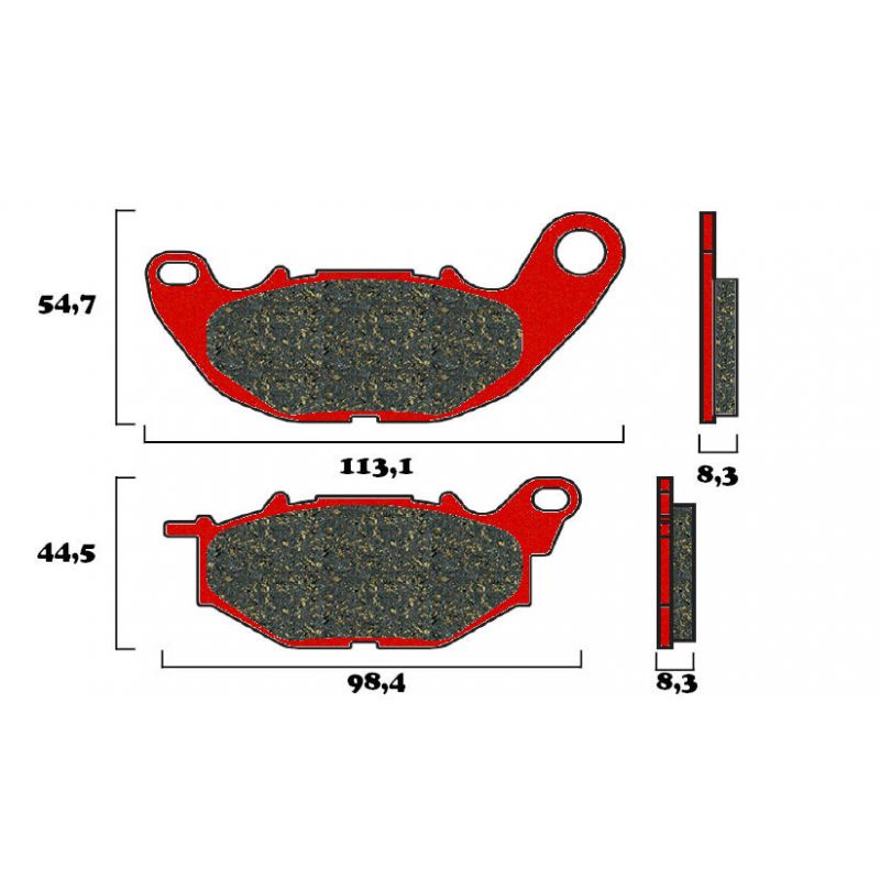 Plaquette de frein Avant Brembo 07YA52SA - Syntérisé Route