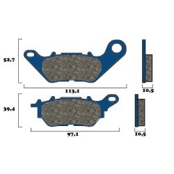 Plaquette de frein Arrière Brembo 07YA53CC