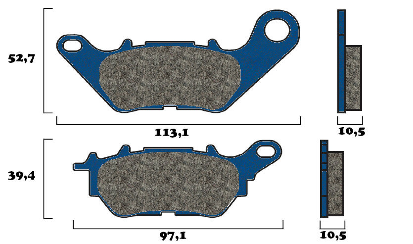 Plaquette de frein Arrière Brembo 07YA53CC