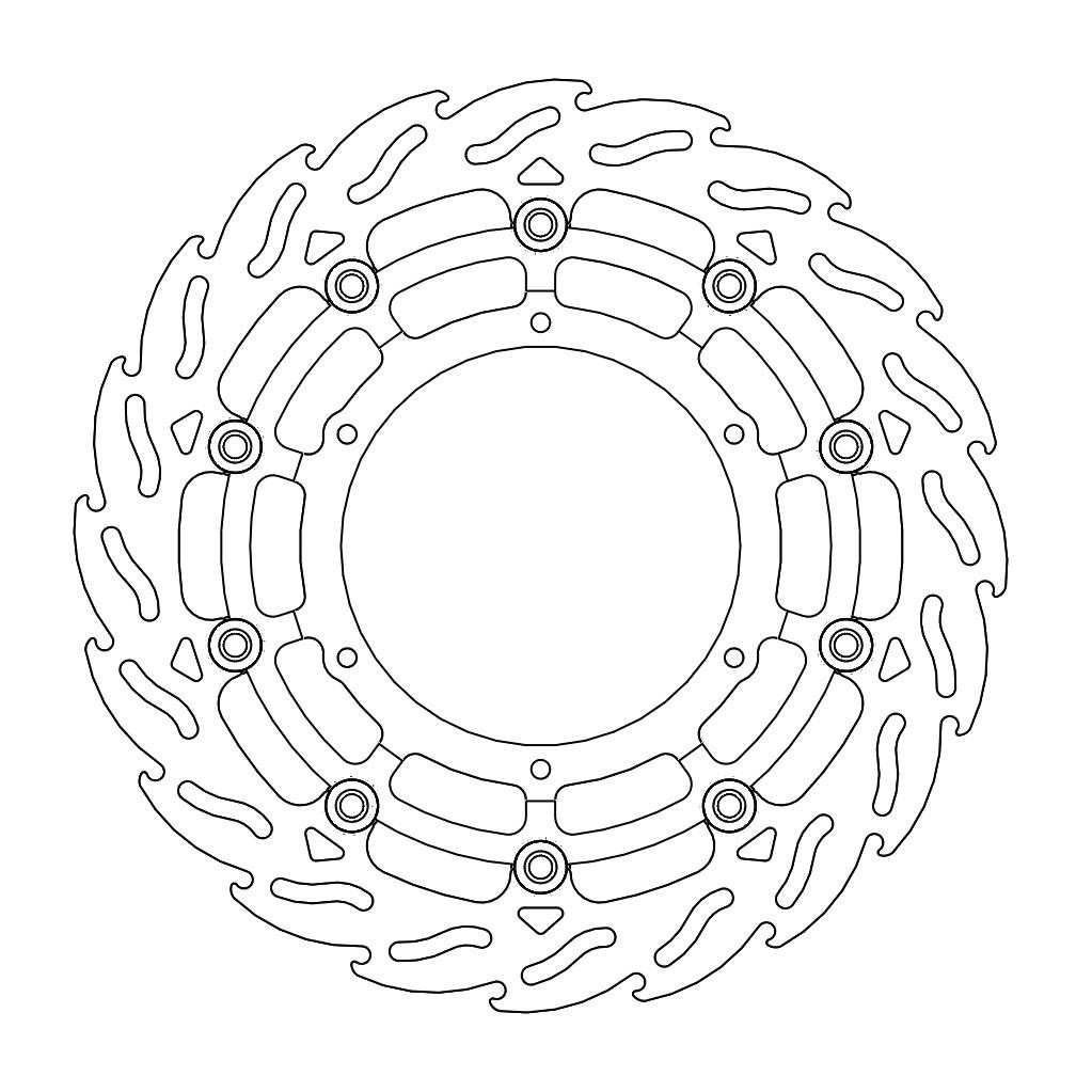 Disque de frein Avant Gauche Moto-Master Flame pour 1290 Super Adventure (15-16) - 112170