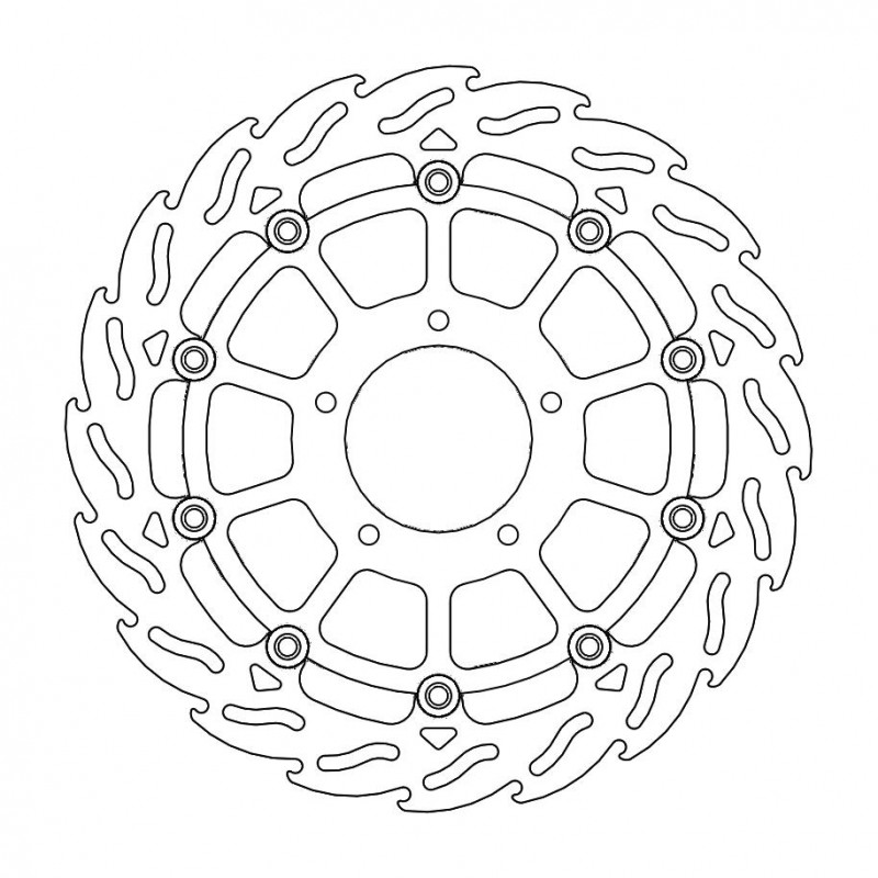 Disque de frein Avant Gauche Moto-Master Flame pour F3 800 (14-19) - 112179 Disque de frein Avant Gauche Moto-Master Flame pour F3 800 (14-19) - 112179