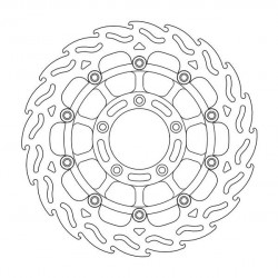 Disque de frein Avant Droit Moto-Master Flame pour Brutale S 750 (03-06) - 113041