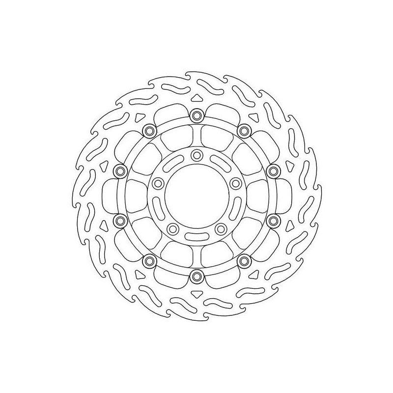 Disque de frein Avant Droit Moto-Master Flame pour Brutale S 750 (03-06) - 113041 Disque de frein Avant Droit Moto-Master Flame pour Brutale S 750 (03-06) - 113041