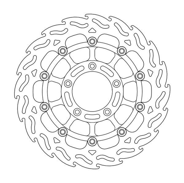 Disque de frein Avant Droit Moto-Master Flame pour F4 750 Senna (00-01) - 113041