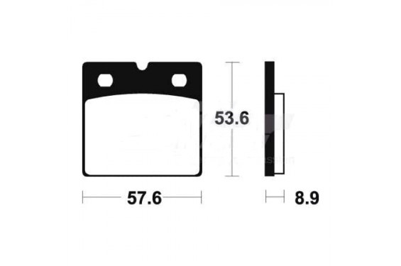 Plaquette de frein Avant Brembo 07BB2107 - Organique Route Plaquette de frein Avant Brembo 07BB2107 - Organique Route