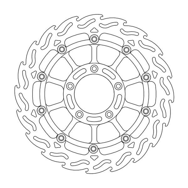 Disque de frein Avant Gauche Moto-Master Flame pour F4 1078 CC (08-11) - 113048