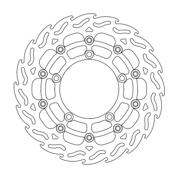 Disque de frein Avant Gauche Moto-Master Flame pour 1000 V-Strom (14-19) - 112059
