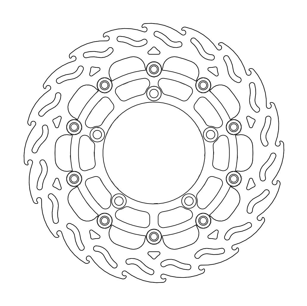 Disque de frein Avant Droit Moto-Master Flame pour 1340 Hayabusa (08-17) - 112060