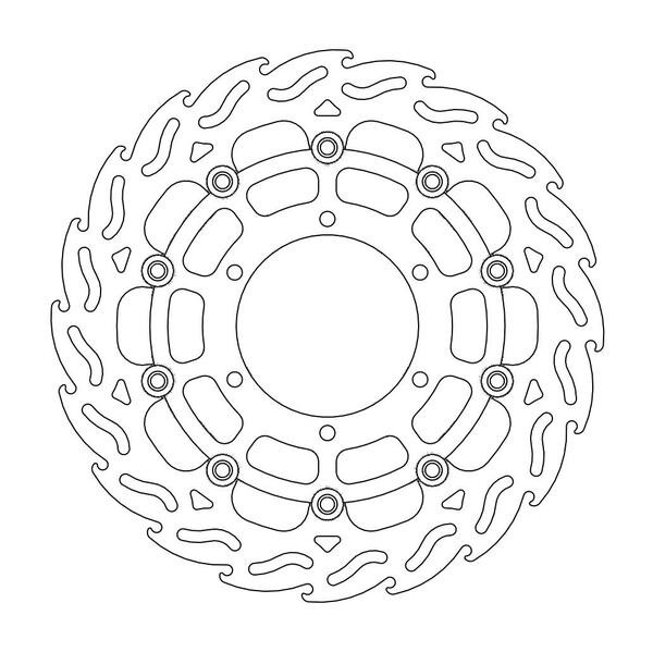 Disque de frein Avant Gauche Moto-Master Flame pour GSX-R 600 (08-16) - 112068