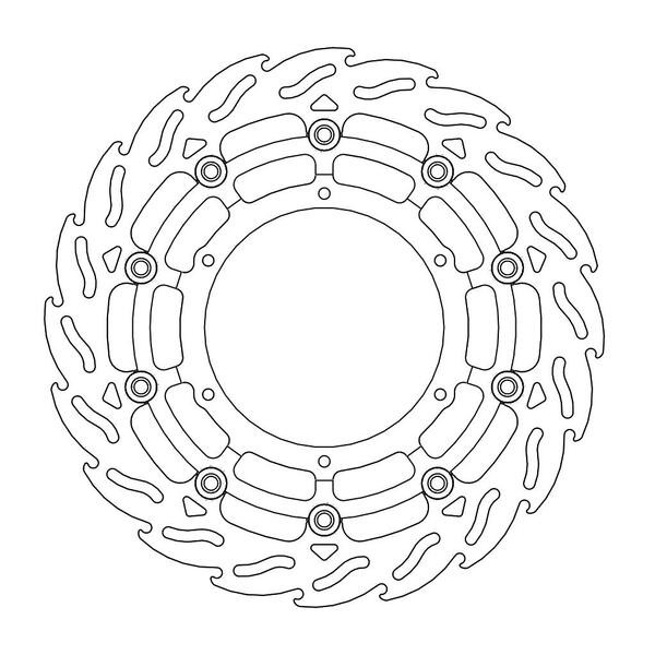 Disque de frein Avant Gauche Moto-Master Flame pour GSX-S 1000 "F" (15-20) - 112248
