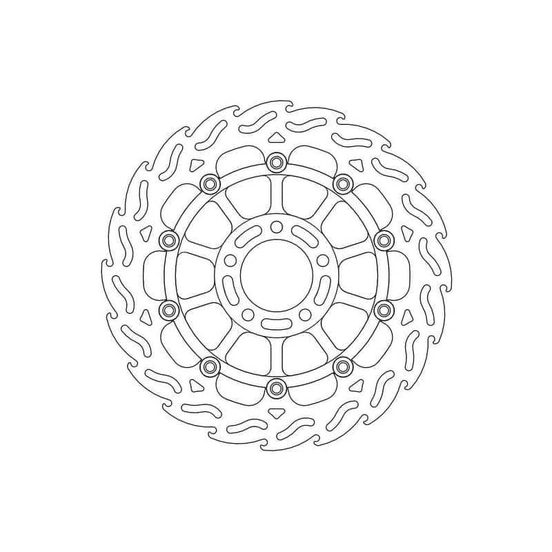 Disque de frein Avant Gauche Moto-Master Flame pour GSX-R 1100 (89-98) - 113006 Disque de frein Avant Gauche Moto-Master Flame pour GSX-R 1100 (89-98) - 113006