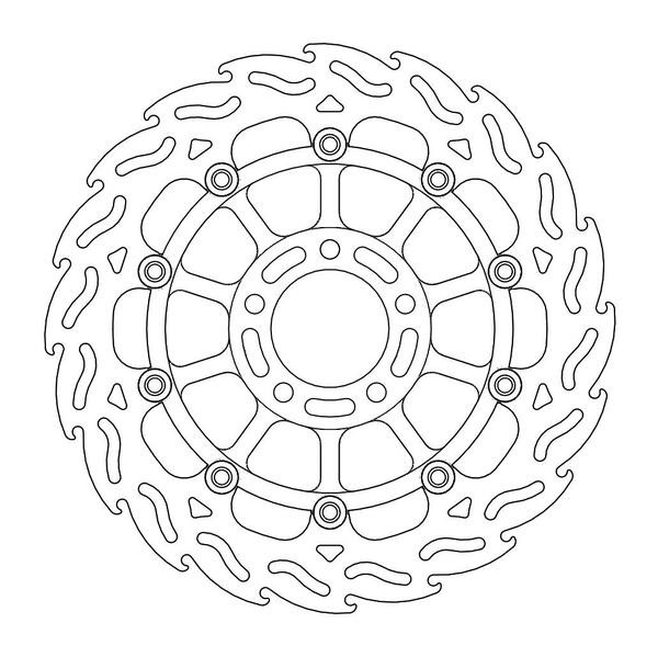 Disque de frein Avant Droit Moto-Master Flame pour GSX-R 1100 (89-98) - 113025