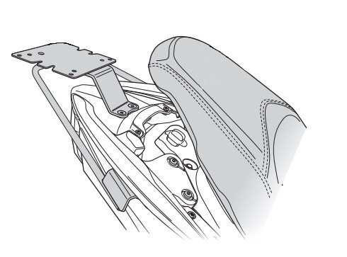 Support Top Case Scooter pour Malaguti Madison 125 (22-23)