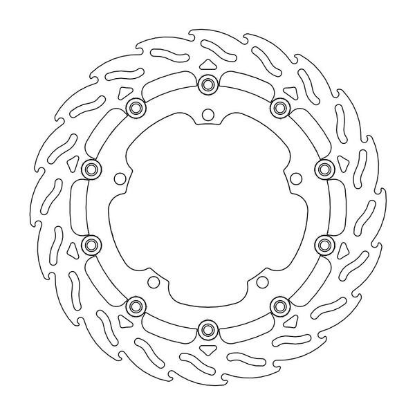 Disque de frein Avant Droit Moto-Master Flame pour Sprint GT 1050 (10-13) - 112107
