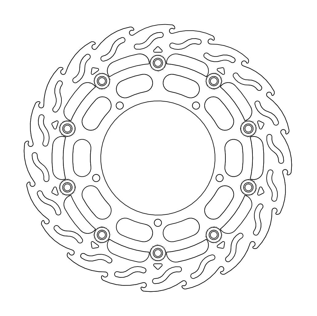 Disque de frein Avant Gauche Moto-Master Flame pour YZF R1 (09-14) - 112148