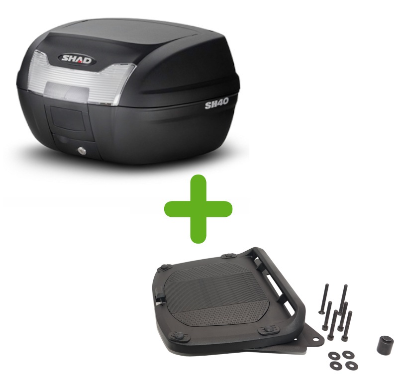 Pack Shad Top Case + Support pour Voge 650 DS / DSX (21-22)