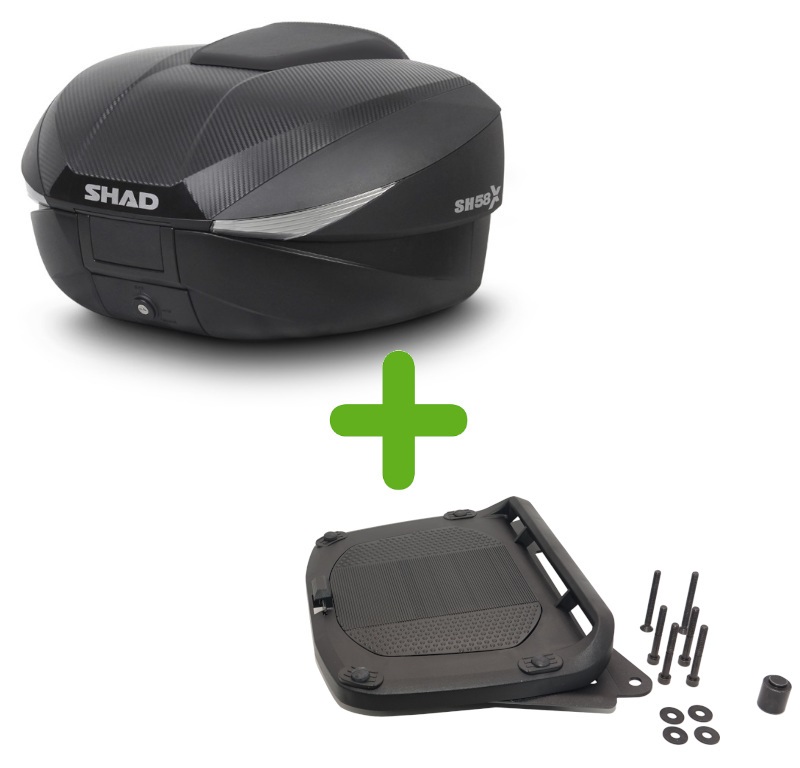 Pack Shad Top Case + Support pour Voge 650 DS / DSX (21-22)