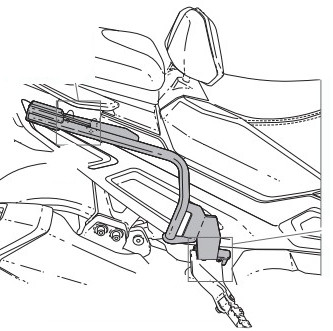 Support de Valise Shad 3P System pour Kymco CV3 550 (22-23)