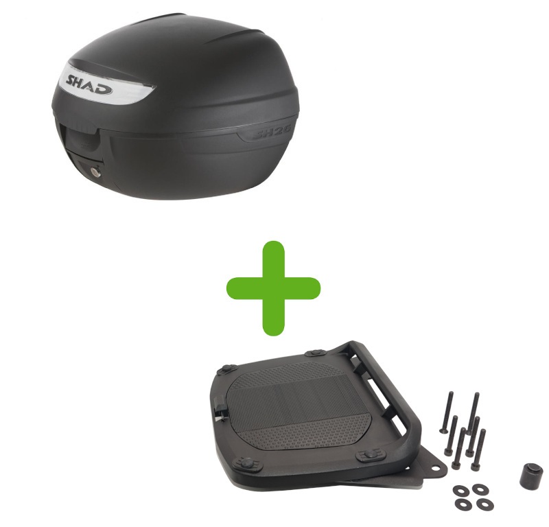 Pack Shad Top Case + Support pour Kymco X-Town City 300 (22-25)