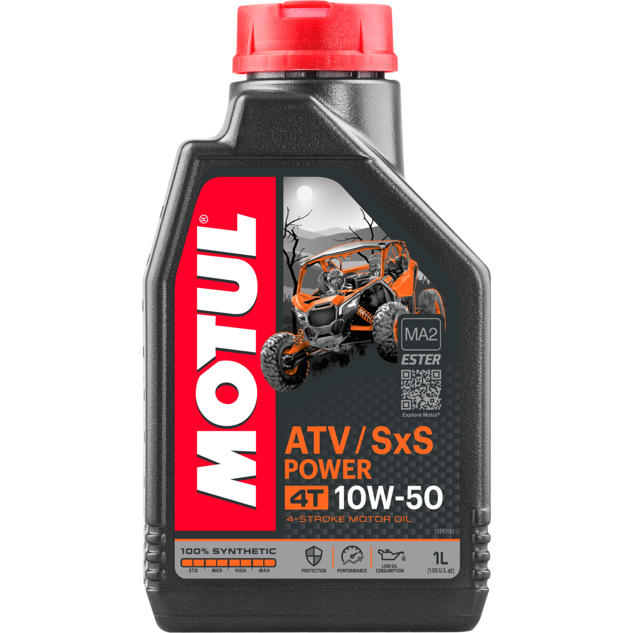 Huile Motul ATV SXS Power 10w50, 100% Synthése 1 litre