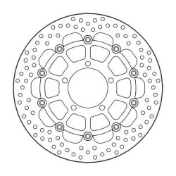 Disque de frein Avant Droit Moto-Master Halo pour 1200 Bonneville T120 (16-19) - 112174