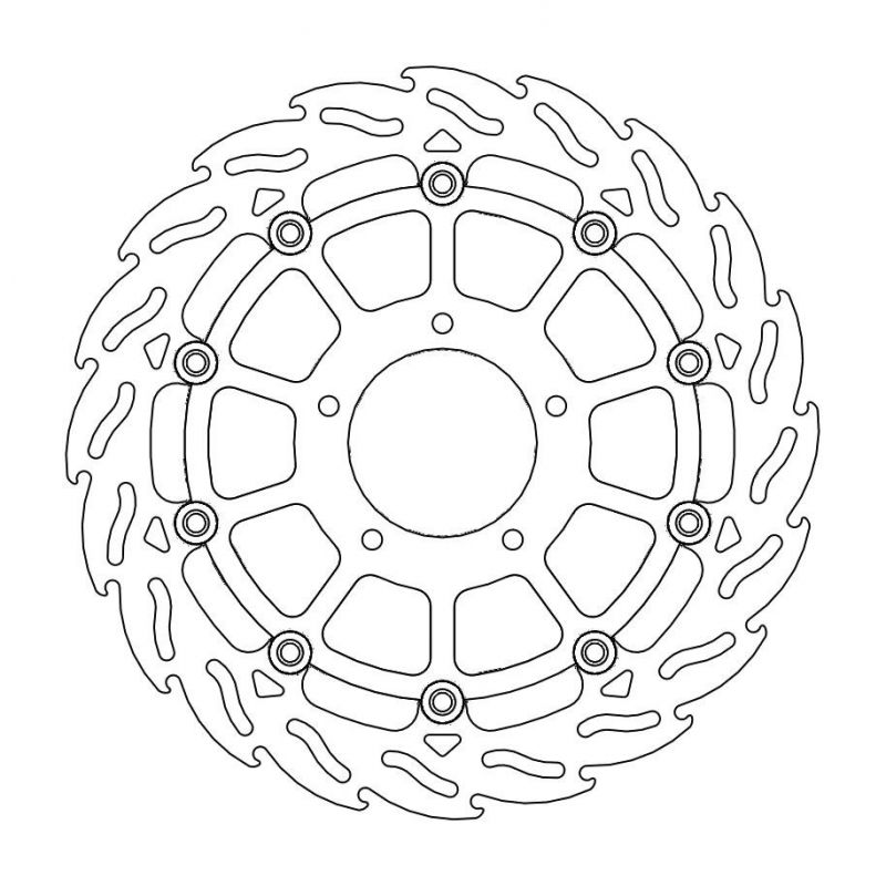 Disque de frein Avant Droit Moto-Master Flame pour F3 675 (11-20) - 112180 Disque de frein Avant Droit Moto-Master Flame pour F3 675 (11-20) - 112180